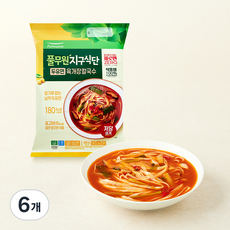 지구식단 두유면 육개장칼국수 2인용, 400.4g, 6개