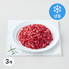 한우맘 한우 1등급 다짐육 (냉동), 3개, 300g