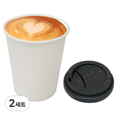 워너비커피 300ml 종이컵 + 뚜껑 세트, 50개입, 2세트