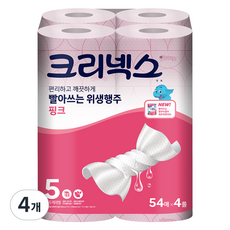 Kleenex 舒潔 可水洗衛生抹布 粉紅色, 216張, 4個