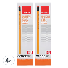 DONG-A 辦公室鉛筆 ONE HB, 48個, 黃色