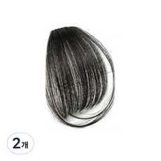 가발위드 인모 앞머리 가발 테일형, 진한 블랙, 2개