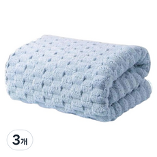 보송보송 대형 비치 바스 타월, 블루, 3개