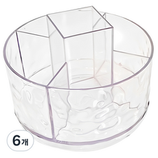 Winprice 旋轉化妝品小物收納架, 6個, 透明