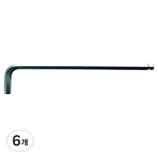 사타 육각 롱 볼 렌치 6mm 81112A, 6개