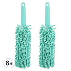 크린메이트 극세사 먼지떨이 소, 라이트그린, 6개