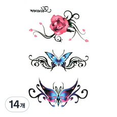 PARTY COSTUME 紋身貼紙, KT108, 14個