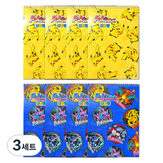 포켓몬스터 스프링 종합장 블루 4p + 옐로우 4p 세트, 3세트, 블루, 옐로우
