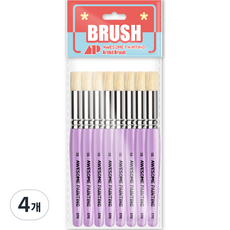 Awesome Painting 模板刷 工藝用 工藝筆刷 STC S 8p, 5號, 4個