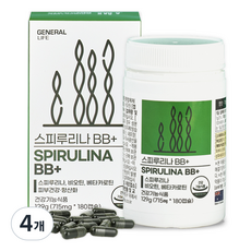 제너럴라이프 스피루리나 BB+, 180정, 4개
