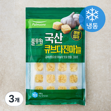 풀무원 큐브 다진마늘 (냉동), 240g, 3개