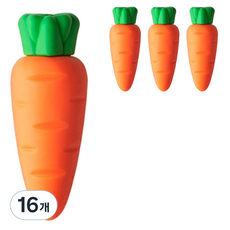 PEONIST 可擦水果橡皮擦胡蘿蔔, 混色, 16個