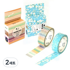 紙膠帶組 15mm x 7m, S1002 + S1009, 2套