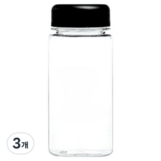 Happy Withers Tritan 我的水瓶, 3個, 黑色, 350ml
