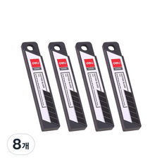 deLi 得力 專家美工刀片 黑色 10入, 8個