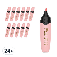deLi 得力 馬卡龍粉彩螢光筆, 粉紅色 EU356PK, 24個