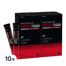 건강한약속바른 아르기닌 75000 고함량 아르지닌 15p, 180g, 10개