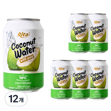 Rita NFC含果肉椰子水, 320ml, 12個