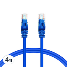 Anyport Avive Cat.6 UTP LAN網路線 AP-6UTP, BLUE, 4개, 5m