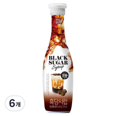 녹차원 흑당시럽, 600g, 6개