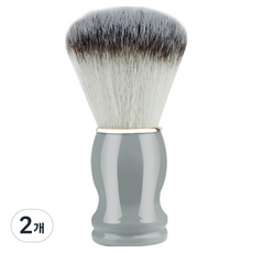 泡沫豐富的刮鬍刷 灰色, 2個, 1入