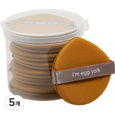 아름트리 컬러풀 클래식 퍼프 7p, 브라운, 5개