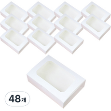 透明窗一鍵式盒 1812, 48個, 單一顏色