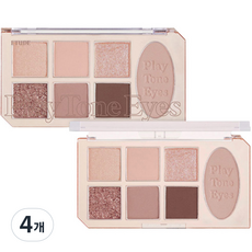 ETUDE House 玩轉色彩眼頰盤, 裸奶茶, 4個