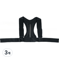 심플라인 허리 바른자세 어깨밴드 블랙 M, 3개