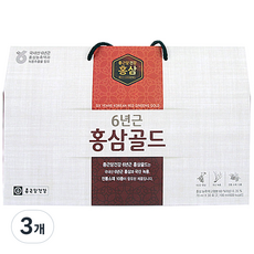 종근당건강 6년근 홍삼골드 30포, 2.1L, 3개