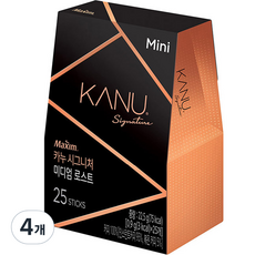 맥심 카누 시그니처 미디엄 로스트 미니 원두커피믹스, 900mg, 25개입, 4개