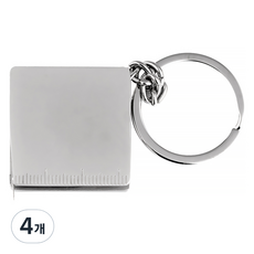 모던앳 스틸 미니 줄자 키링, 4개, 3.3cm