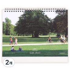 DASH&DOT 2026 Life Flow 桌曆, 2個, 混色