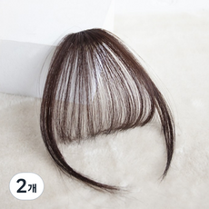 La Medi 瀏海局部假髮, 2個, 棕色