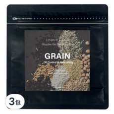 韓國 LINDSAY re:natural 穀物軟膜粉 400g 深層清潔毛孔 控油滋養 打造健康透亮美肌, 3包, 1入