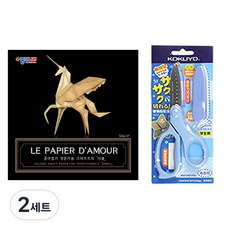 DOnG-A Pms Jong Ie Nara 15000 牛皮紙 50cm + 國譽 KOKUYO SAXA Fly Cap 藍色剪刀, 2套, 10 種顏色, 2個