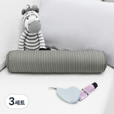 베드앤데코 에브리데이 경추 목베개 + 솜 세트, 그레이베이지, 3세트