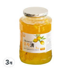 딜리프 고흥유자로 담은 유자청, 1kg, 3개