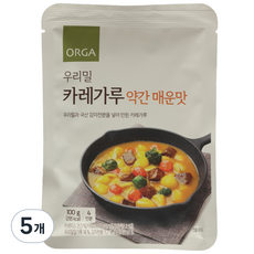 올가홀푸드 우리밀 카레가루 약간매운맛, 100g, 5개