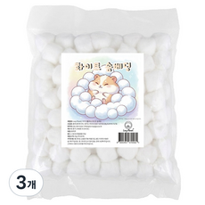 Lazy Planet 寵物 今天也滾來滾去 棉質墊料 白色, 40g, 3個