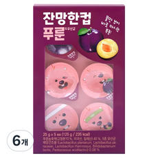 낫띵베럴 잔망한컵 고농축 푸룬 유산균 5p, 125g, 6개