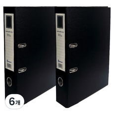 영오 2공 레버아치 LA 바인더 5cm, 흑색, 6개