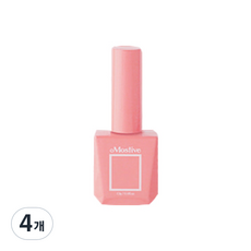 모스티브 반하다 핑크 반시럽 젤네일 웜컬러, MC-16 피치핑크, 4개, 12ml