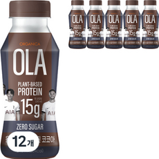 ORGANICA 無糖運動蛋白飲 可可口味, 240ml, 12瓶