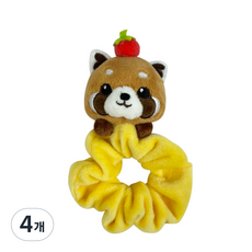 에버랜드리조트 레서판다 헤어 스크런치 21A, 혼합색상, 4개