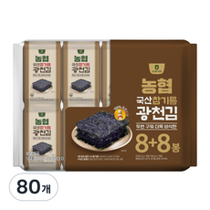 농협 참기름 광천김, 4g, 80개
