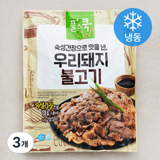 풀스쿡 우리돼지 불고기 (냉동), 500g, 3개