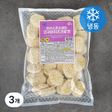 바른웰 라이스 콘슈레드 고구마치즈크로켓 (냉동), 1kg, 3개