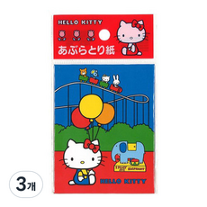 산리오 헬로 키티 기름종이 유원지, 30개입, 3개