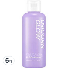 유니콘글로우 콜 잇 어 데이 립 앤 아이 리무버, 150ml, 6개
